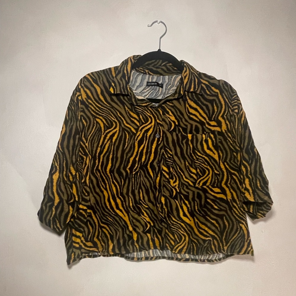Jungle Blues Top. Size: S